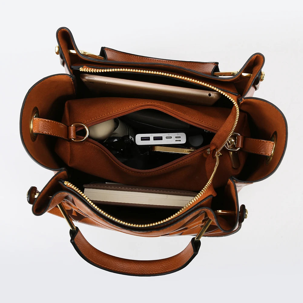 Duchess Carryall™ | Maternity-Friendly Topstitched Retro Tote