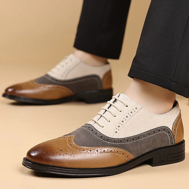 Bexley Manor™ | Dual-Tone Wingtip Loafers
