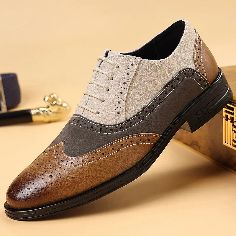 Bexley Manor™ | Dual-Tone Wingtip Loafers