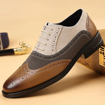Bexley Manor™ | Dual-Tone Wingtip Loafers