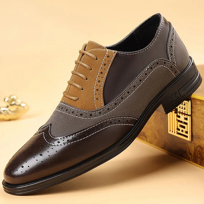 Bexley Manor™ | Dual-Tone Wingtip Loafers