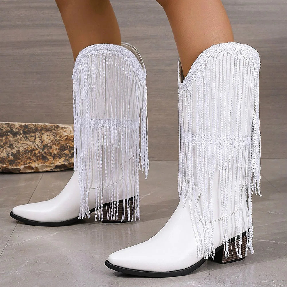 Riviera Rider™ | Suede Fringe Boots