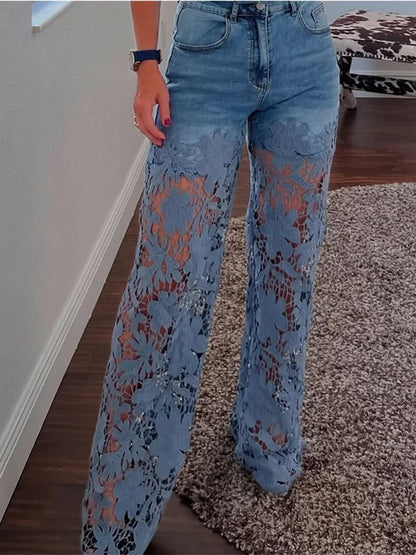 Camden Lace™ | Hollow-Out Wide Legs