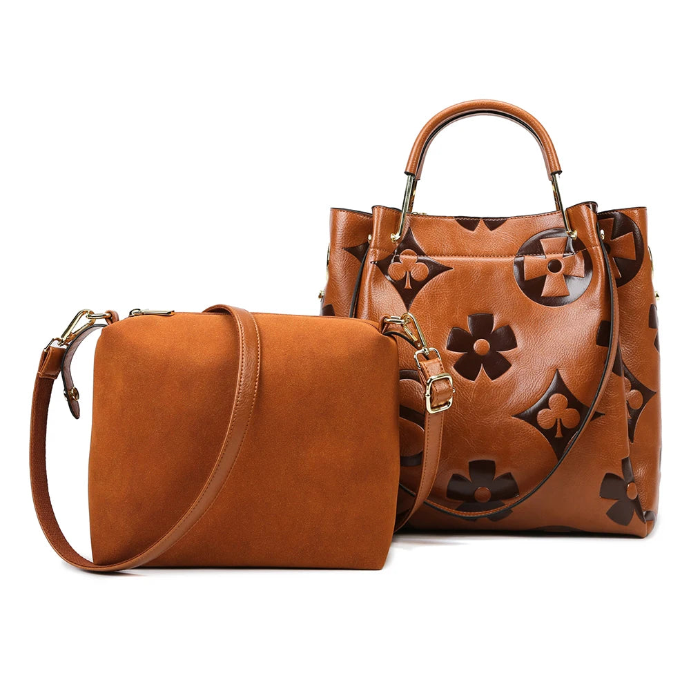 Duchess Carryall™ | Maternity-Friendly Topstitched Retro Tote
