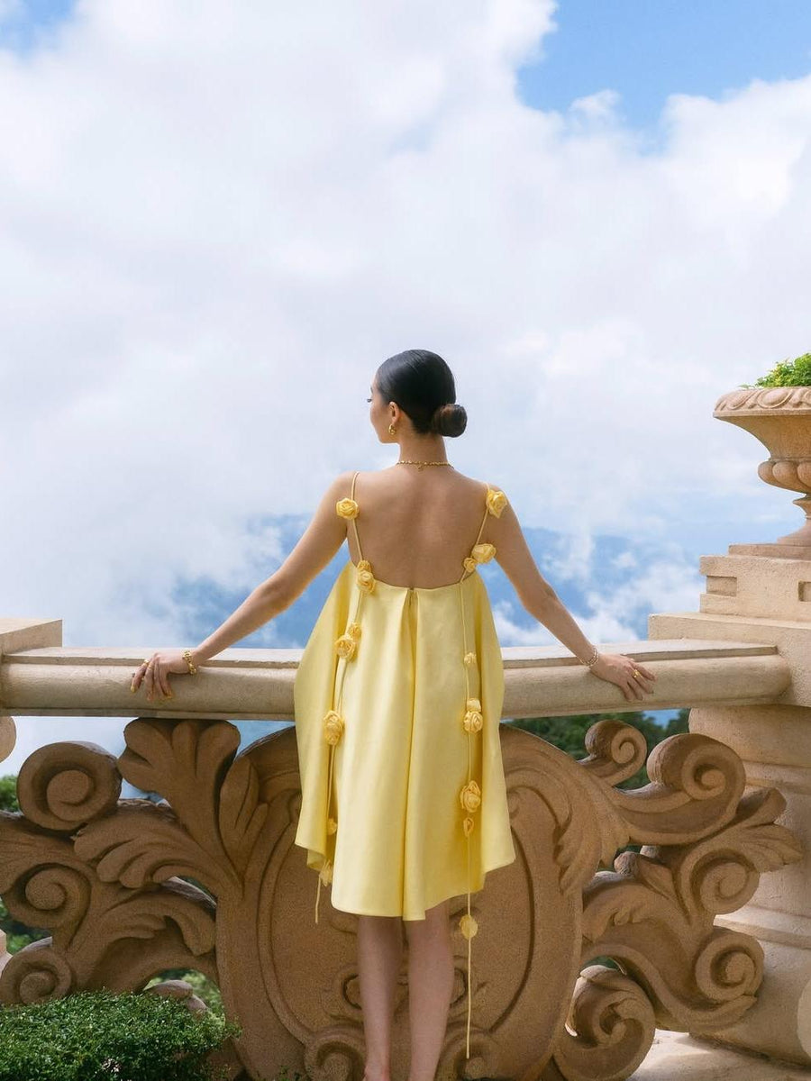 Kew Gardens™ | 3D-Floral A-Line Dress