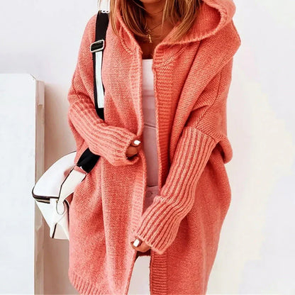 Bayswater Ease™ | Oversized Hooded Knit Cardigan