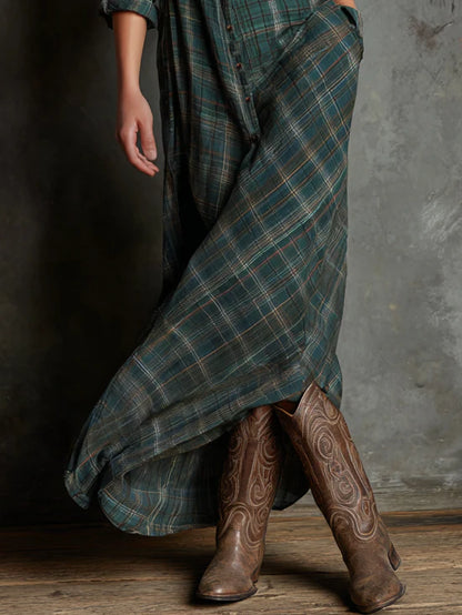 Belmont Row™ | Classic Plaid Shirt Dress