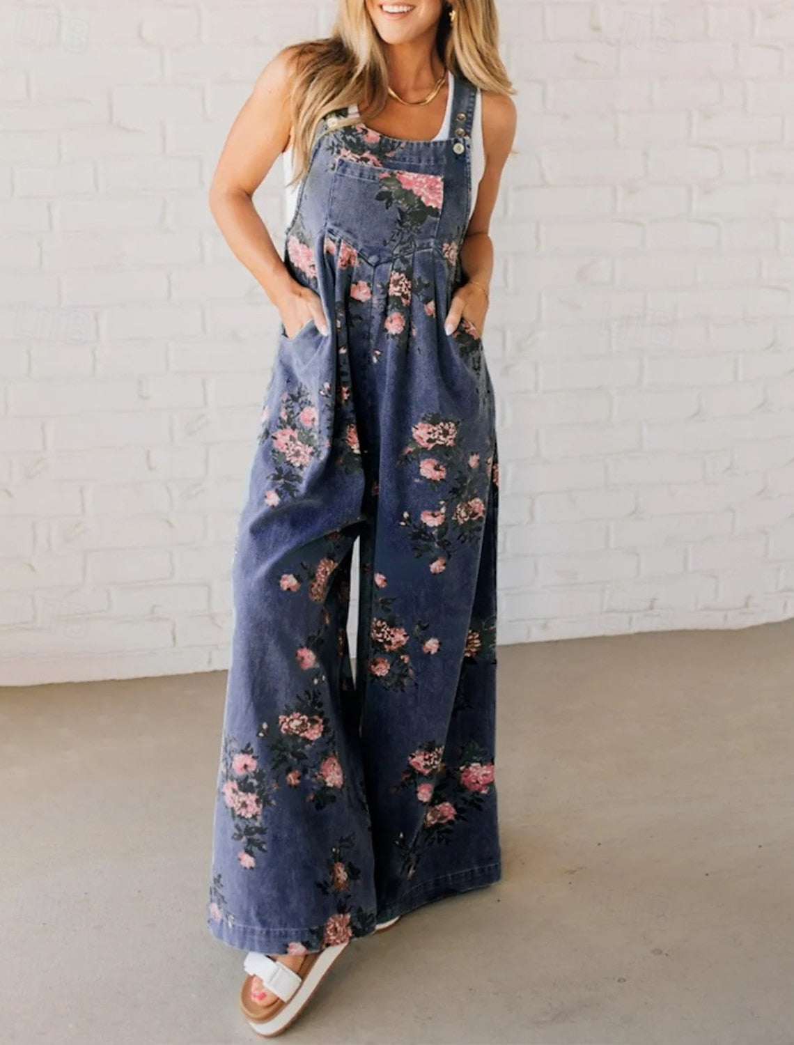 Rose &amp; Ramble™ | Flowy Floral Overalls
