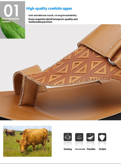 CavalierSand™ | Leather Comfort Sandals