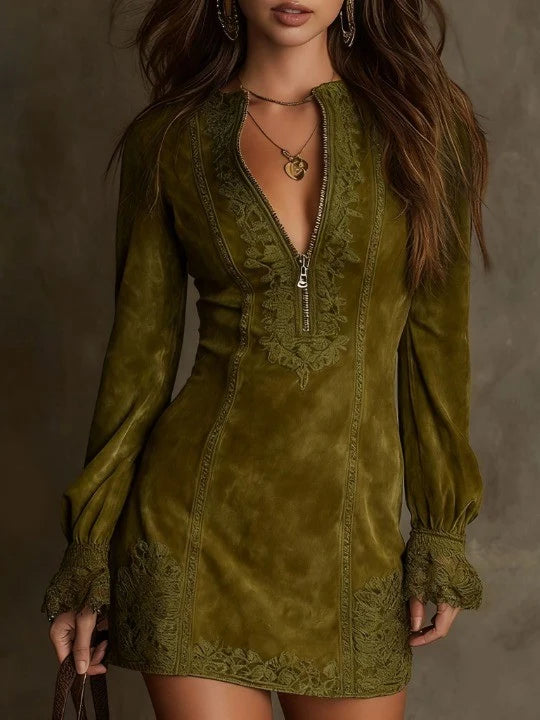 Marianne Cole™ | The Alderidge Suede Dress