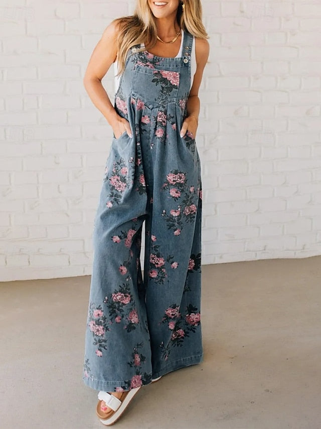 Rose &amp; Ramble™ | Flowy Floral Overalls